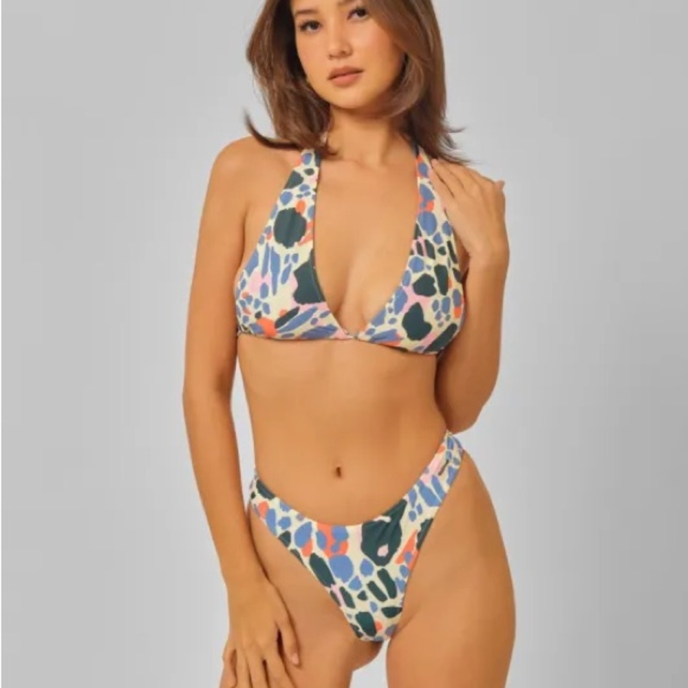 Blackbough Vibrant Pattern Bikini Set - image 1
